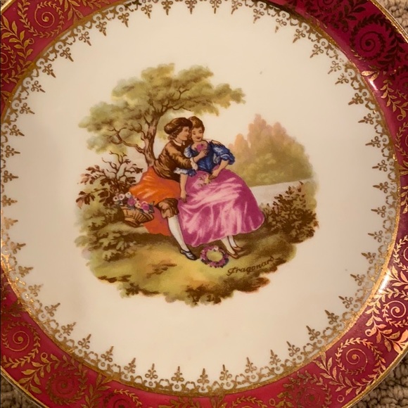 🔴💥HP💥LIMOGES PLATE VINTAGE - Picture 2 of 6